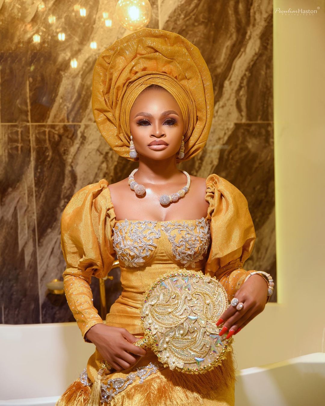 Rock This Yoruba Traditional Bridal Look And Glow Effortlessly 