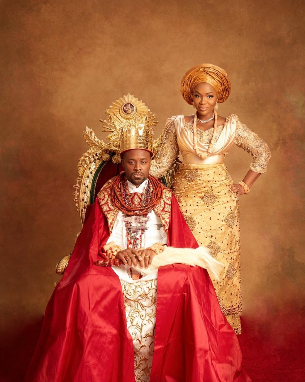 The Olu Of Warri And Wife Olori Atuwatse III Celebrates 7 Years Wedding Anniversary