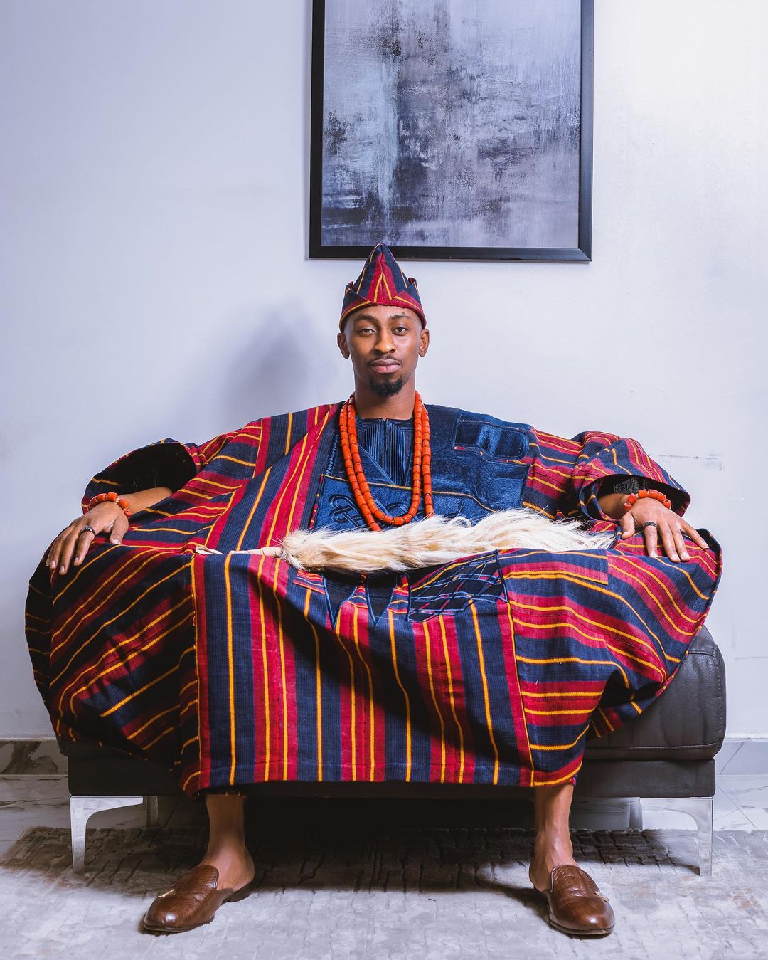 BBNaija Saga Adeolu Is Serving Yoruba Groom Inspiration