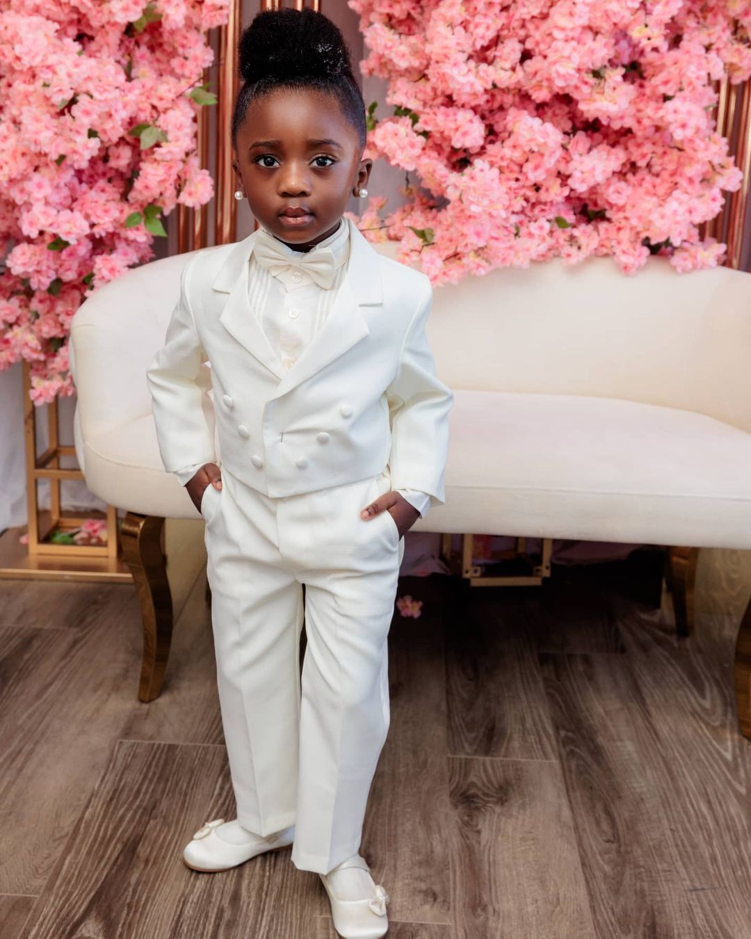 Switch Things Up And Let Your Flower Girl Slay In Suit
