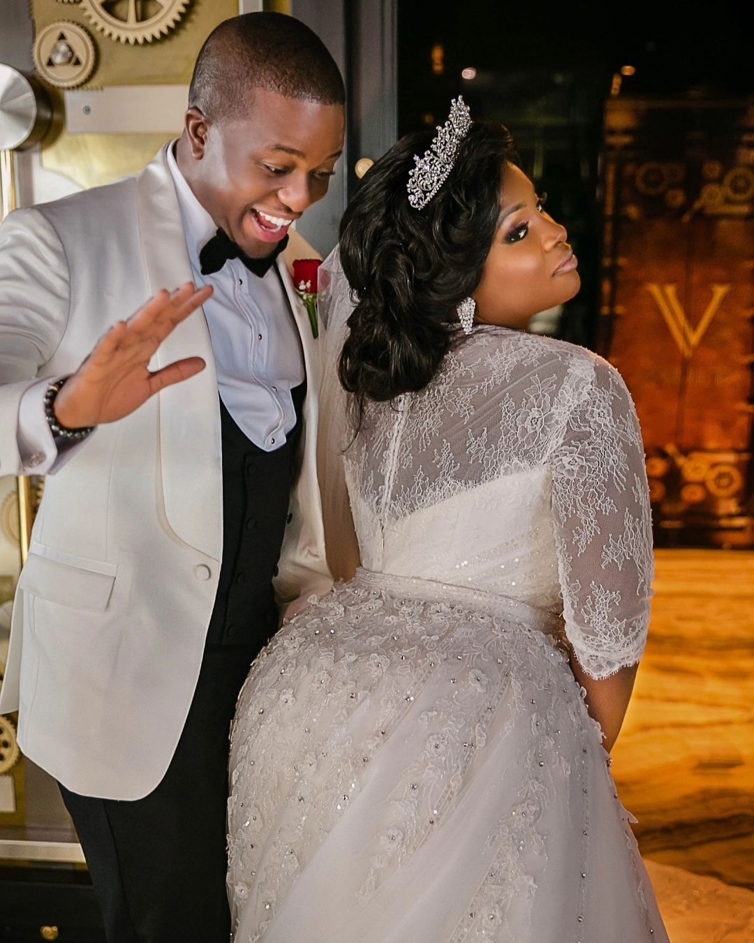 OAP Toolz and Tunde Demuren wedding KOKO Brides Nigeria 2